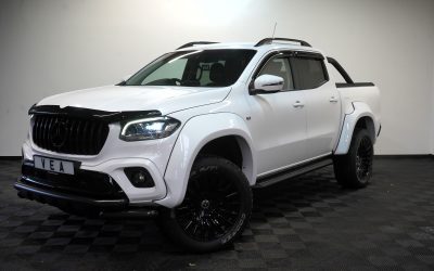2020 Mercedes X-Class in white in the showroom